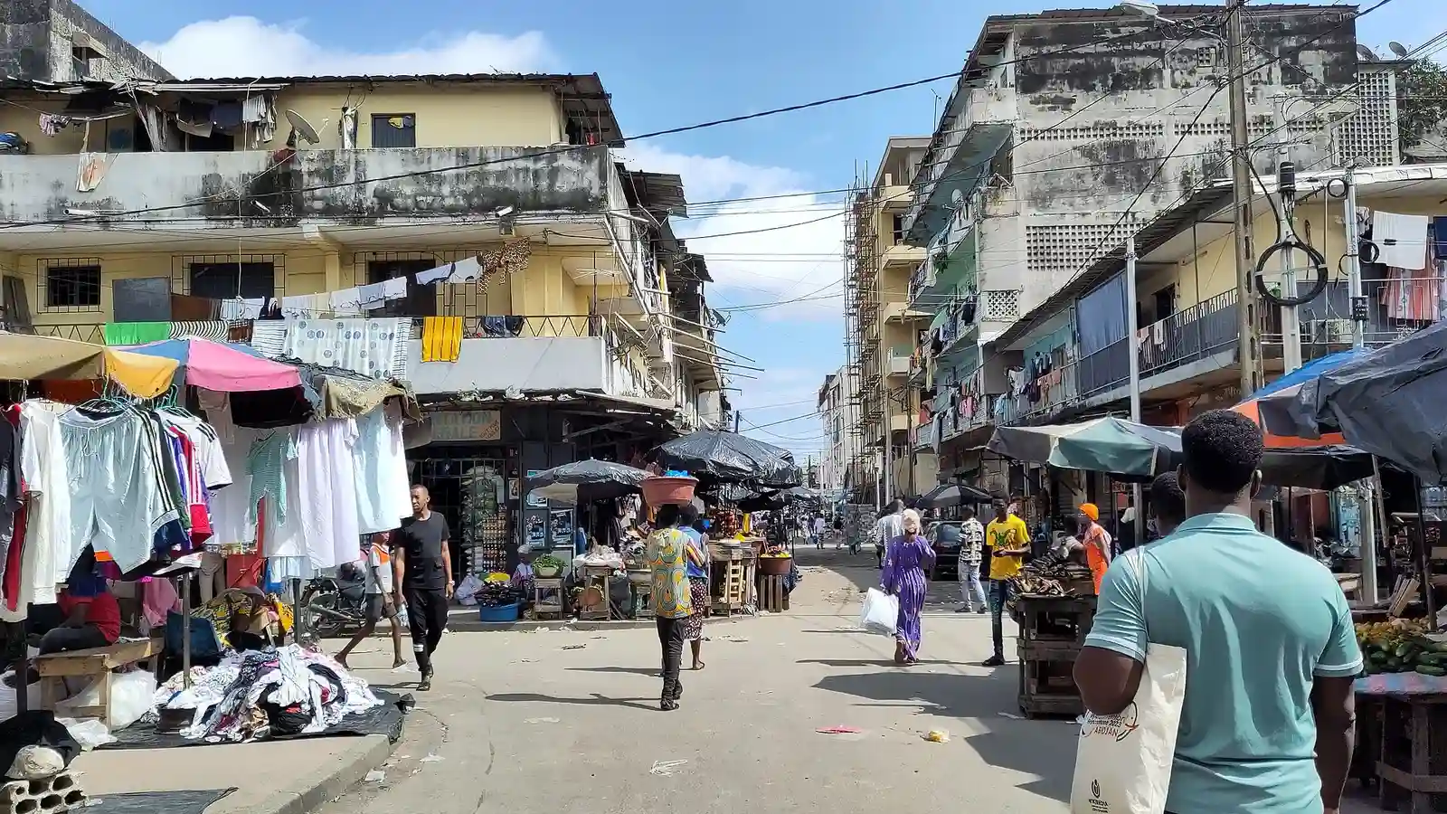 Lieu de commerce à Abidjan