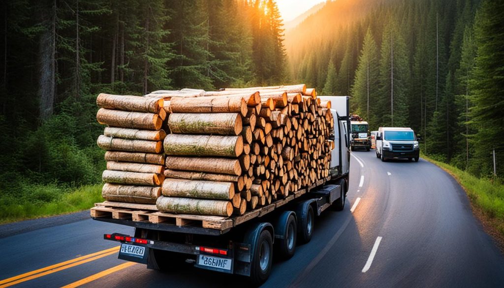 livraison bois de chauffage sur palette